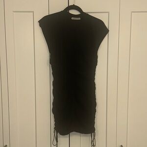 T Alexander Want dress ruched XS Chic Black